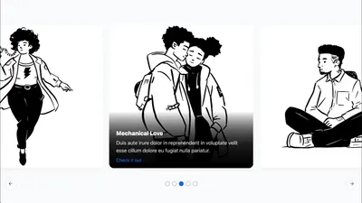 Carousel UI component example